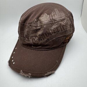 Brown Distressed Oktoberfest Cap